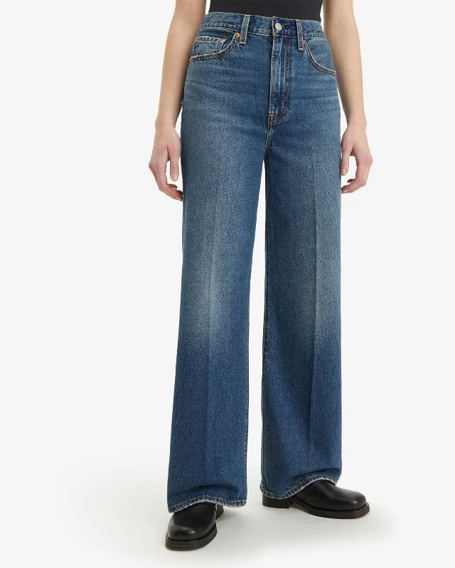 Levi's® Womens Ribcage Wide Leg Jeans - Polar Perimiter Casual Skinny Fit Jeans