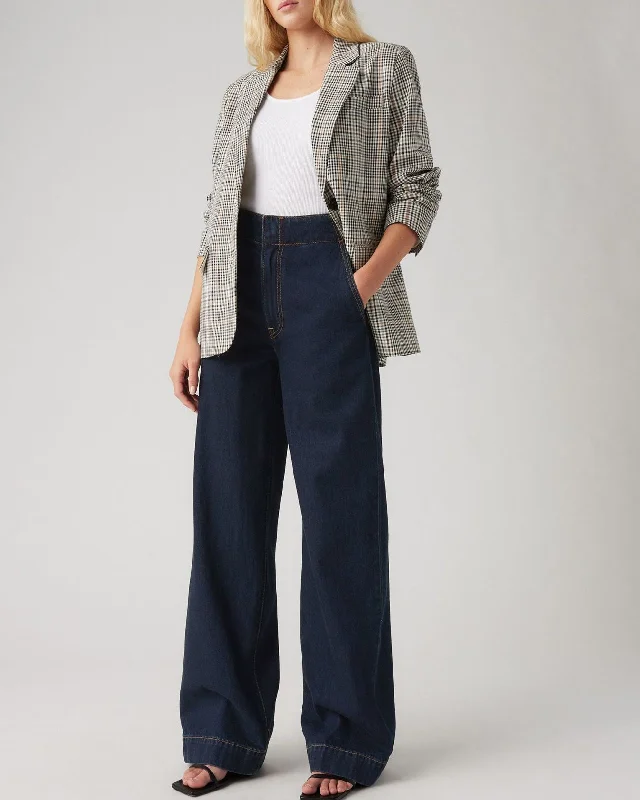Levi's® Womens Ribcage Wide Leg Tailored Jeans - Slick Streets Comfortable Zip-Fly Denim Jeans Levi's® Womens Ribcage Wide Leg Tailored Jeans - Slick Streets Comfortable Zip-Fly Denim Jeans