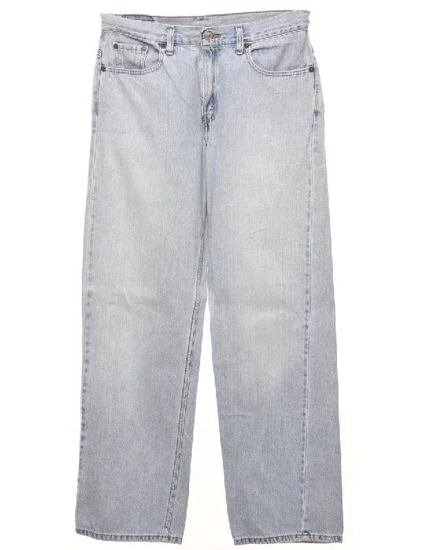Light Wash Straight-Fit Low Rise Levi's Jeans - W30 L31 Casual Loose Fit Jeans
