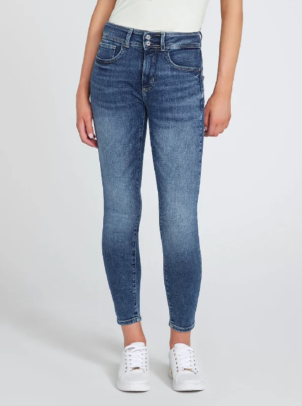 High-Rise Shape Up Denim Jeans in Biosphere Wash Cozy Relaxed Fit Jeans