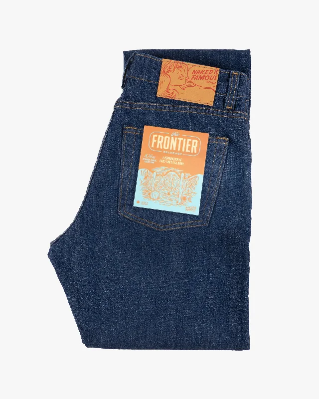 Naked & Famous Denim Arrow Slim Straight Womens Jeans - New Frontier Selvedge Fashionable Raw Edge Jeans Naked & Famous Denim Arrow Slim Straight Womens Jeans - New Frontier Selvedge Fashionable Raw Edge Jeans