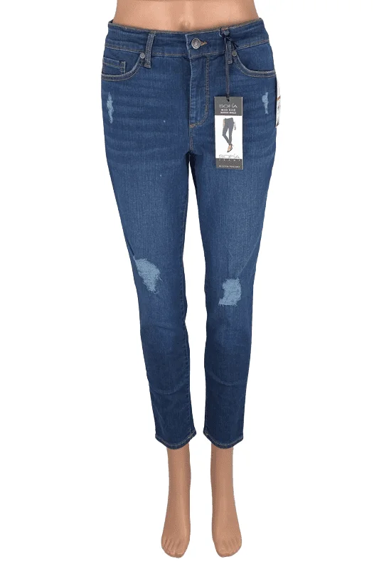 Sofia women's blue jeans size 6 Elegant Bootcut Fit Jeans