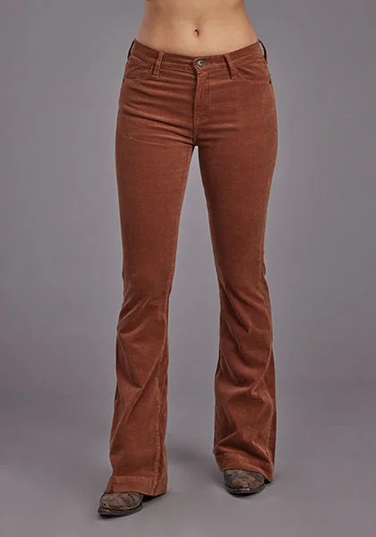 Stetson Women's Stretch Corduroy Jeans Trendy Patchwork Denim Jeans