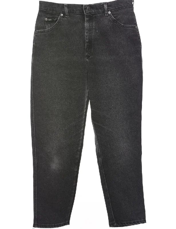 Tapered Lee Jeans - W31 L26 Comfortable Faded High-Rise Jeans