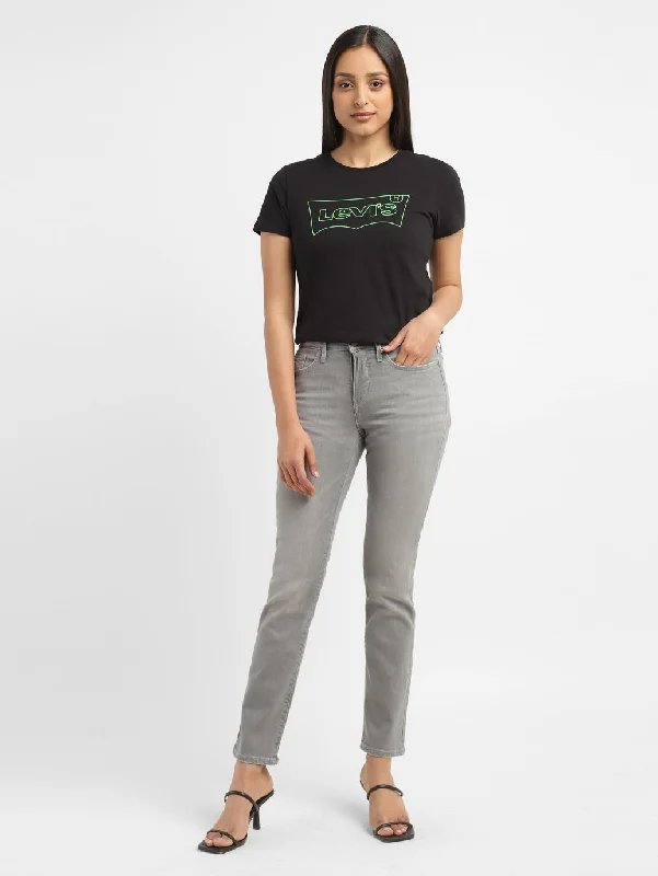 Women's Mid Rise 312 Slim Fit Jeans Elegant Dark-Wash Bootcut Jeans